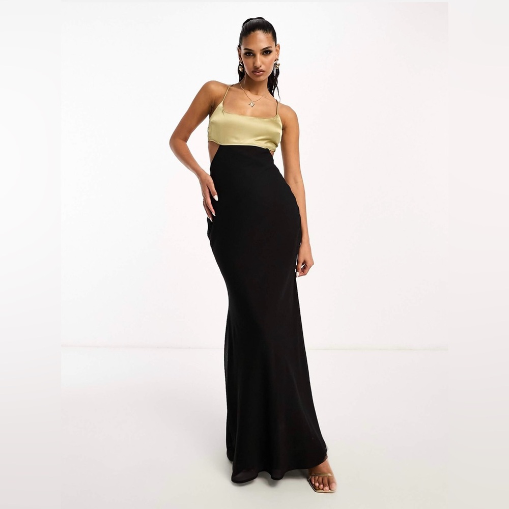 ASOS Elegant Black and Gold Women's Dress